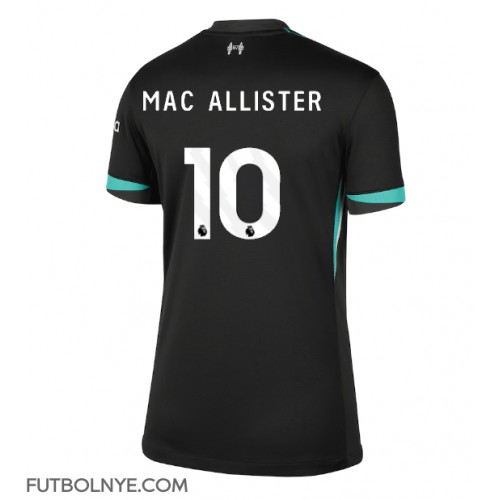 Camiseta Liverpool Alexis Mac Allister #10 Visitante Equipación para mujer 2024-25 manga corta